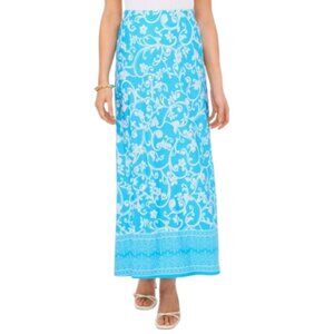 Vince Camuto Blue Floral Scroll Maxi Skirt – Size M – NWT